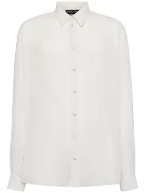 Dolce&amp;Gabbana   Silk georgette long sleeves shirt 