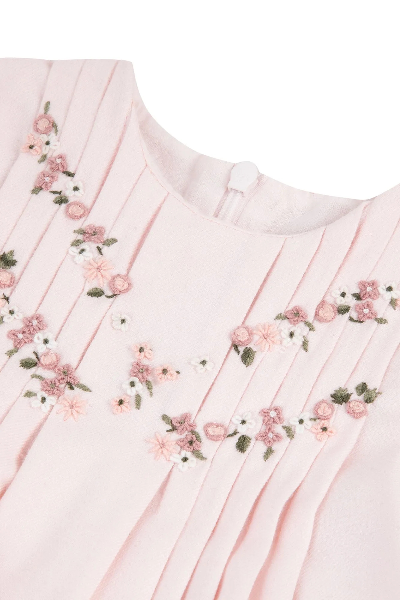 Dress - Pale pink Embroidered