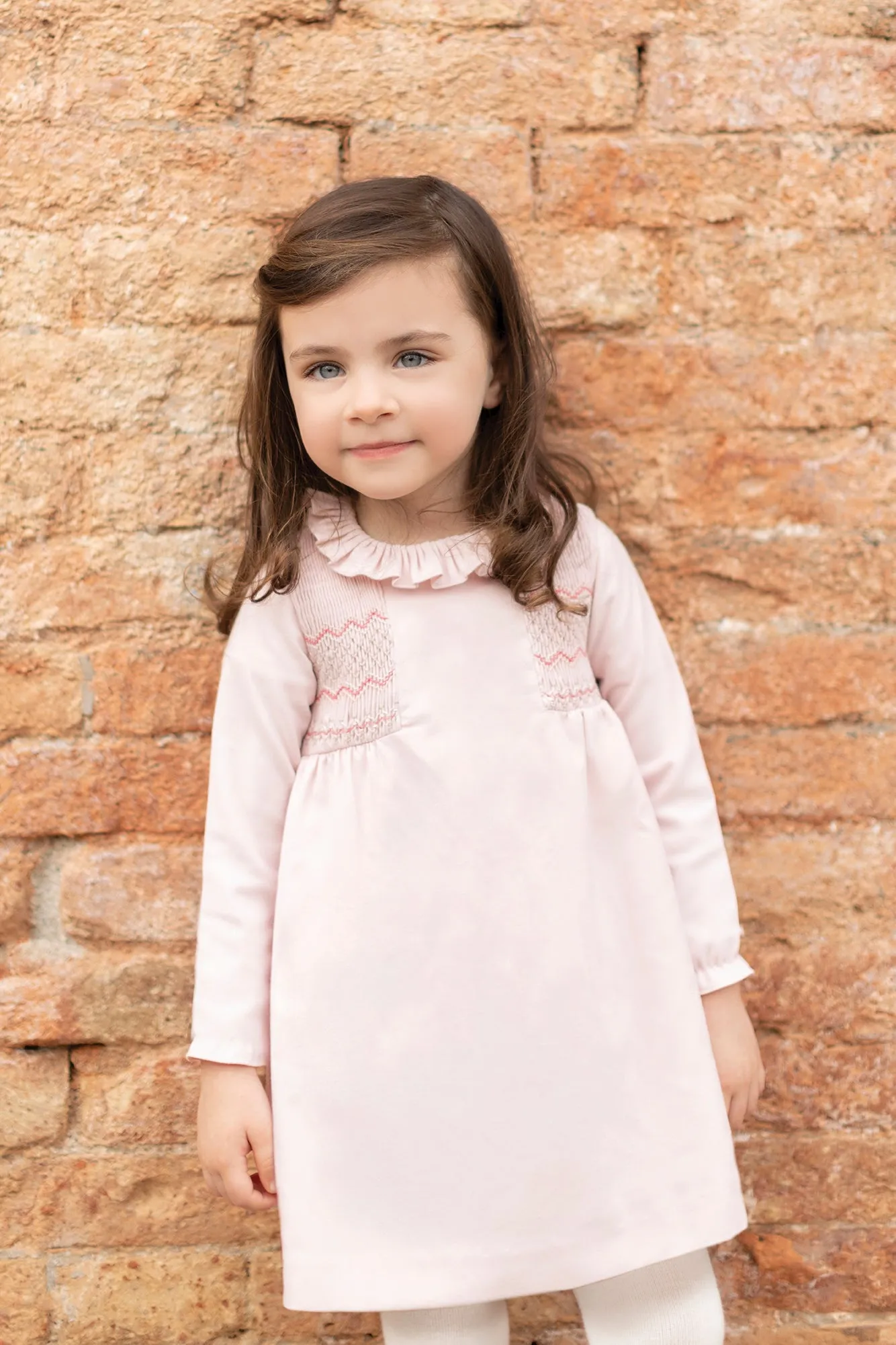 Dress - Pale Pink Smocked