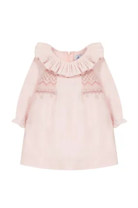 Dress - Pale Pink Smocked