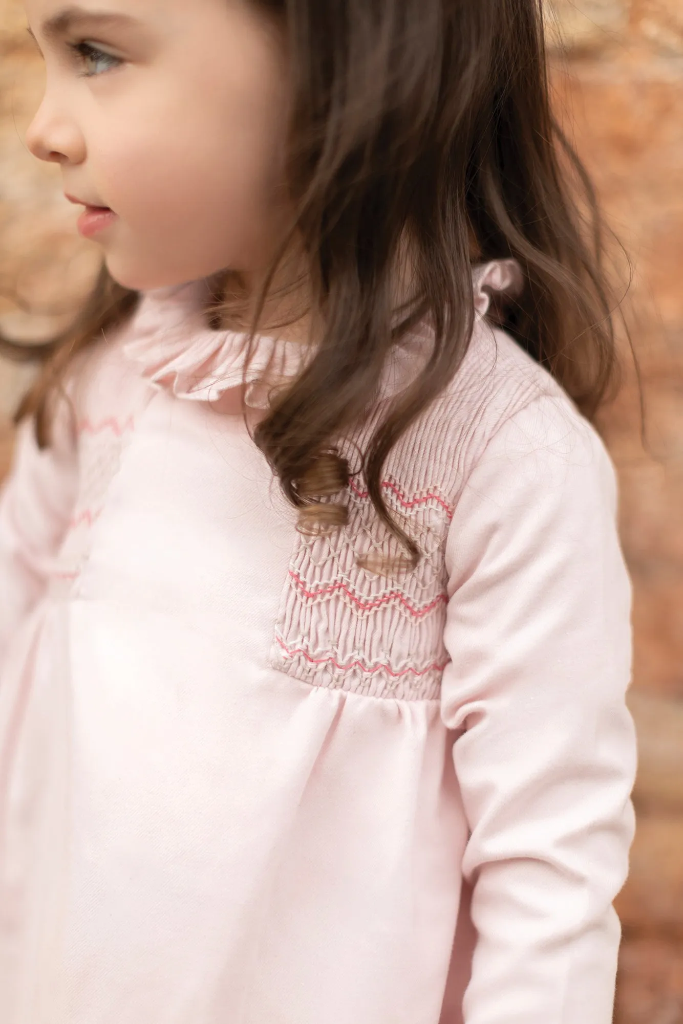 Dress - Pale Pink Smocked