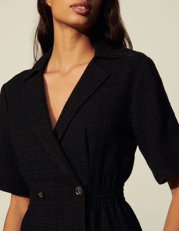 Dress With Tailored Collar