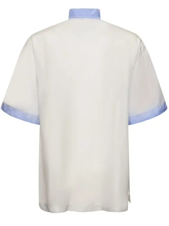 Dries Van Noten   Cassidye silk short sleeved shirt 