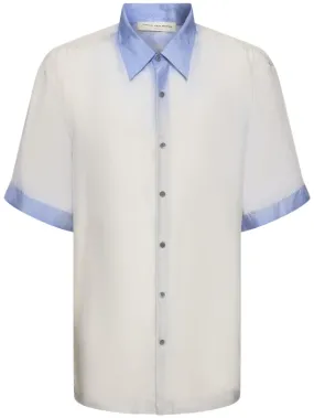 Dries Van Noten   Cassidye silk short sleeved shirt 