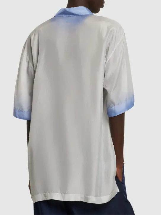 Dries Van Noten   Cassidye silk short sleeved shirt 