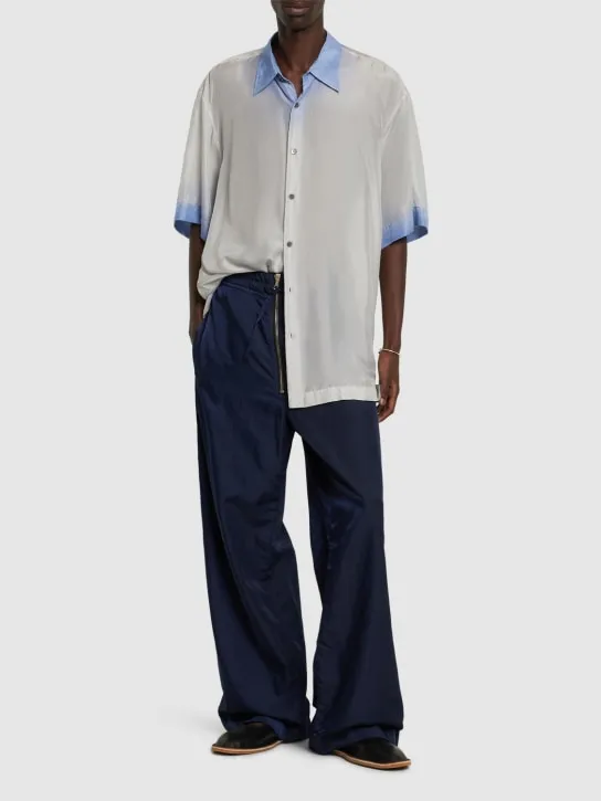 Dries Van Noten   Cassidye silk short sleeved shirt 