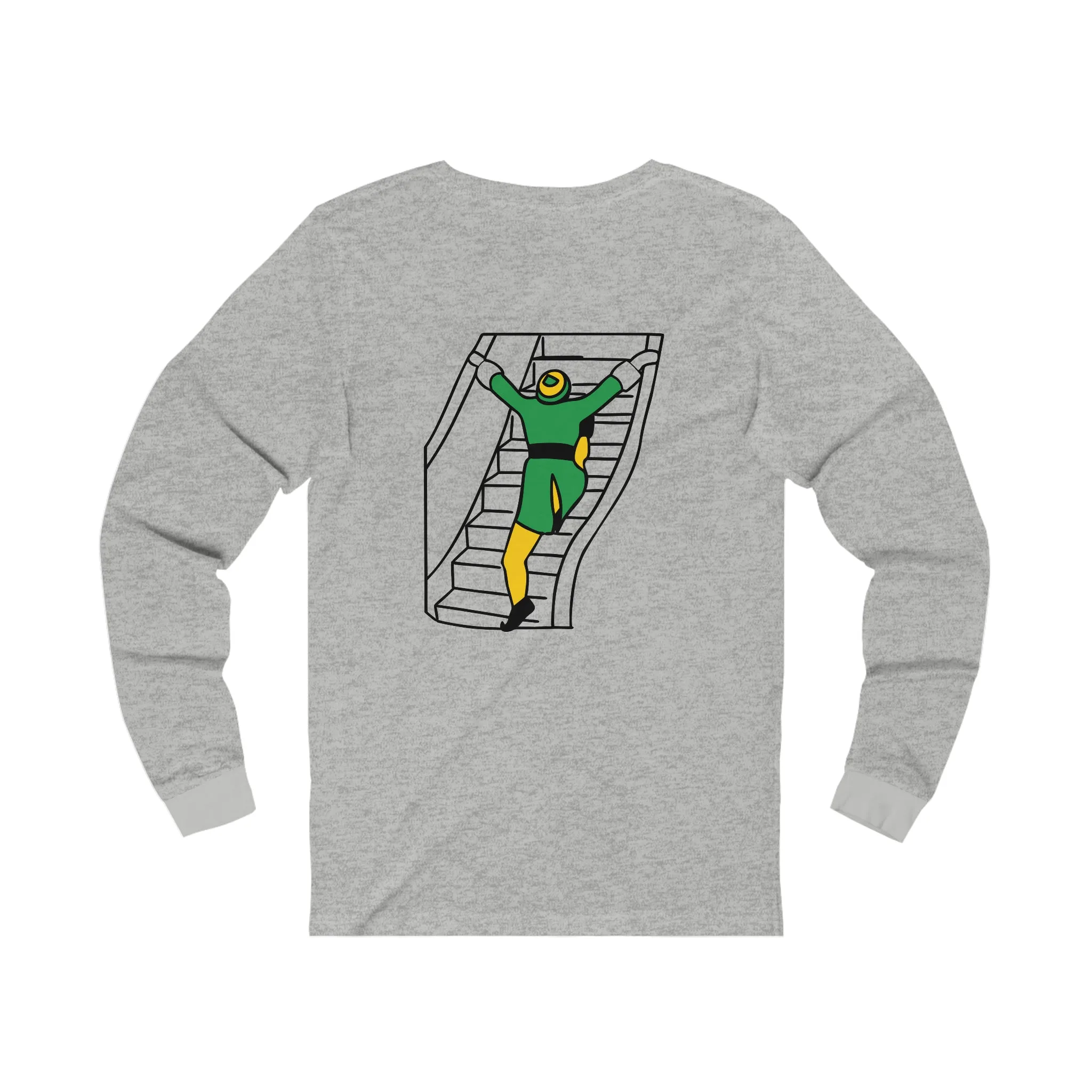 Elf on the Escalator Long Sleeve T-Shirt Funny Elf Holiday Shirt