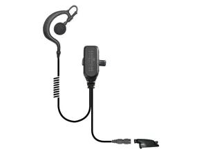 EP334EC Falcon Easy-Connect Traditional Earhook Lapel Microphone with PTT button and "Easy-Connect" Adapter