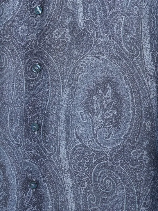 Etro   Paisley print lyocell &amp; silk shirt 