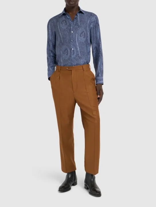 Etro   Paisley print lyocell &amp; silk shirt 