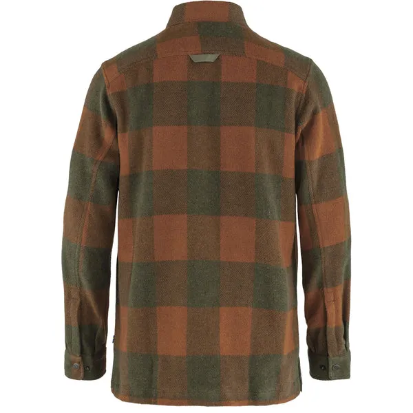 Fjallraven Shirt Jacket - Chestnut / Dark Navy