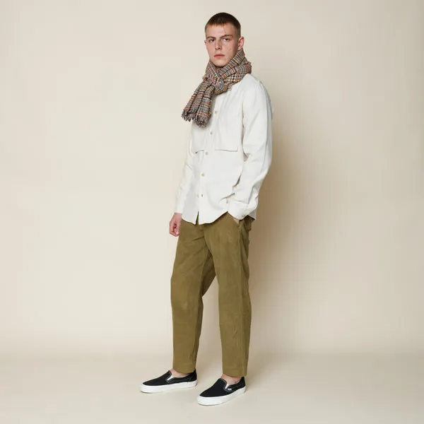 Folk Shirt Jacket Brushed Ecru