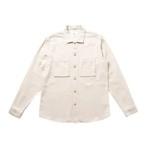 Folk Shirt Jacket Brushed Ecru