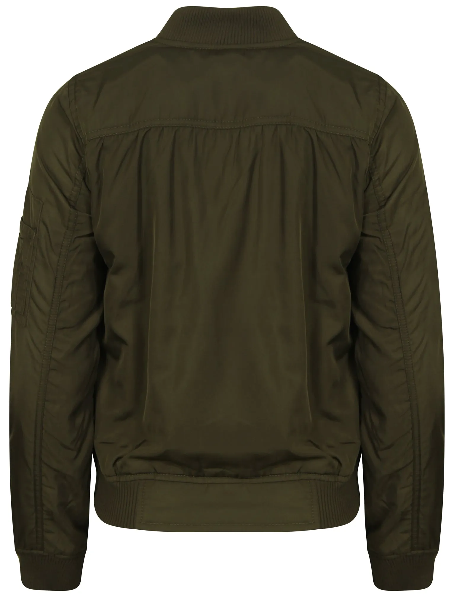 Georgie Zip Up Bomber Jacket in Khaki  - Tokyo Laundry
