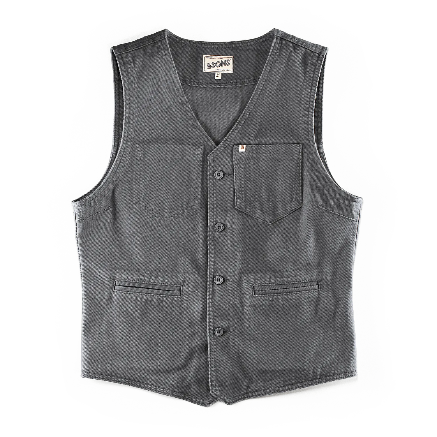 Grey Lincoln Waistcoat / Vest