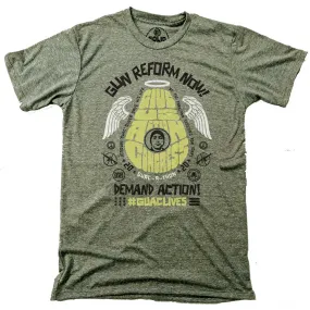 Guac-A-Thon 2020 Give Us Action Congress Triblend Olive T-shirt | Supports Gun Reform