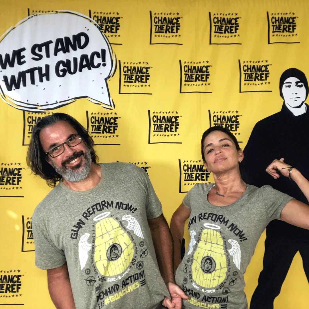 Guac-A-Thon 2020 Give Us Action Congress Triblend Olive T-shirt | Supports Gun Reform
