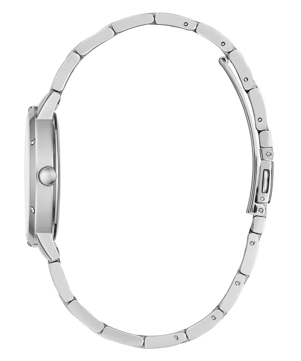 GUESS Ladies Silver Tone Analog Watch
