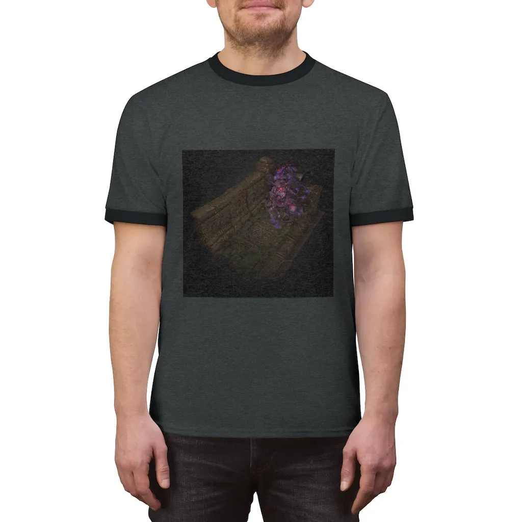 Hand-Painted Environment Art Unisex Ringer Tee