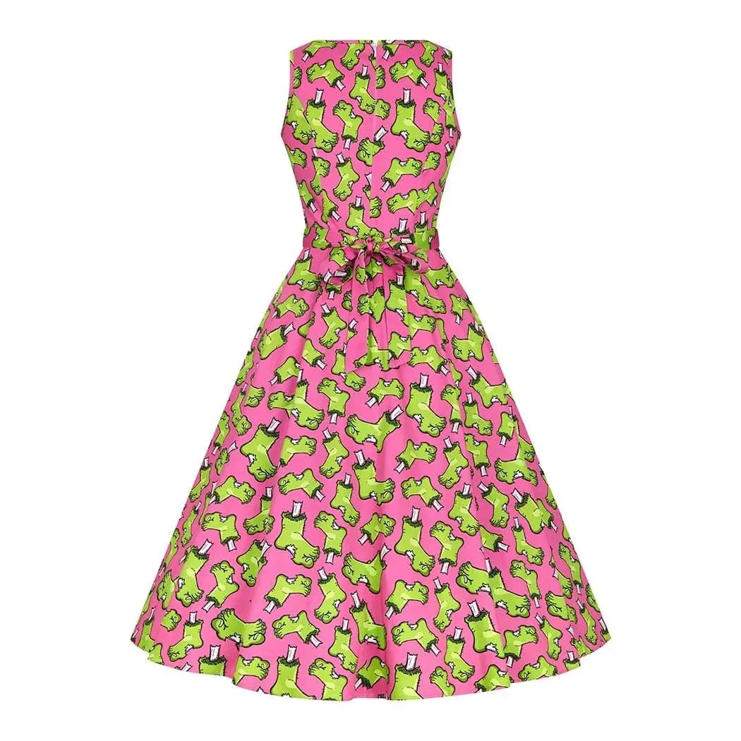 Hepburn Dress - Frankies Foot Pink