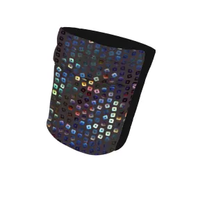 Iridescent Sequins Wicking Armband 6.22" Height