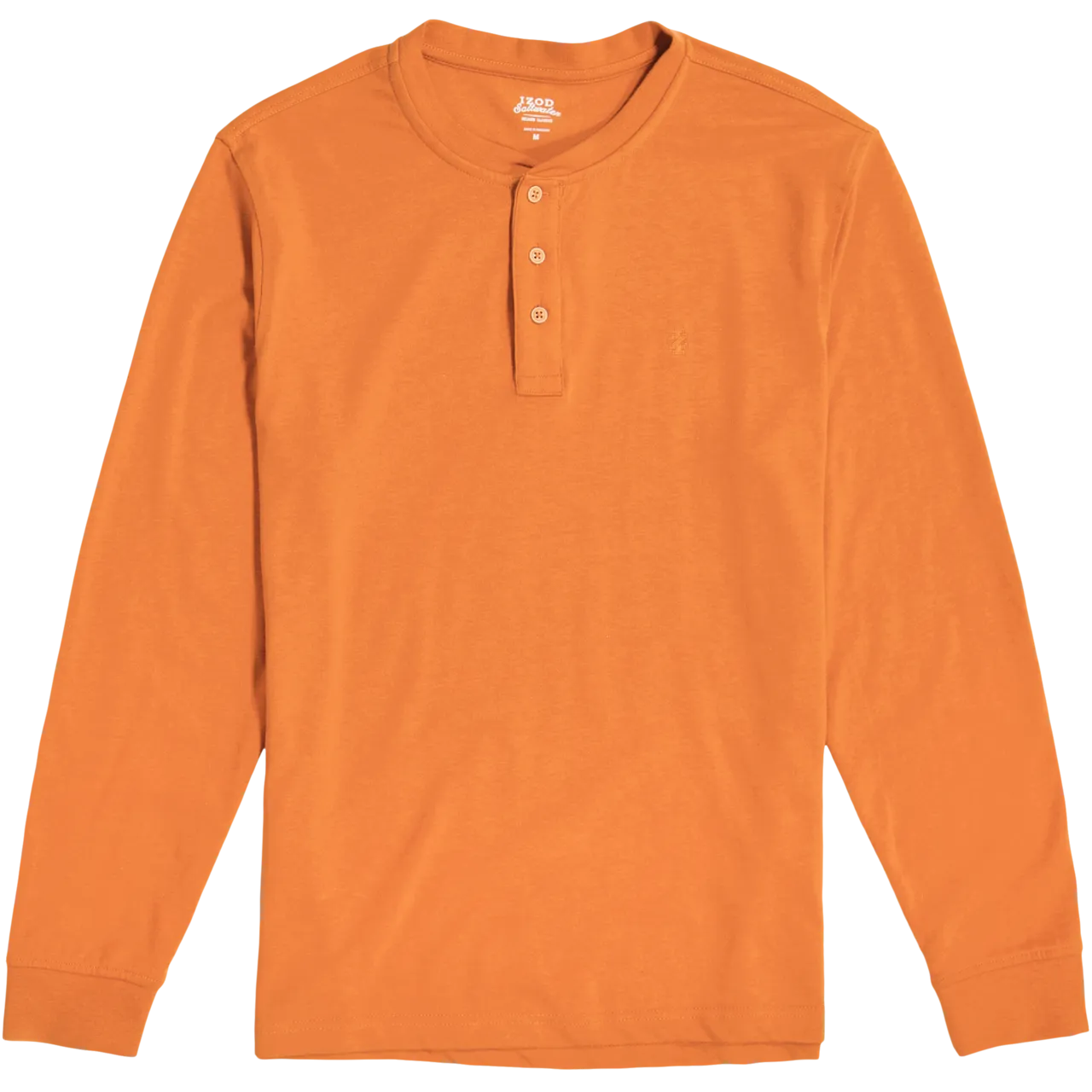 IZOD Mens Saltwater Long Sleeve Henley Shirt