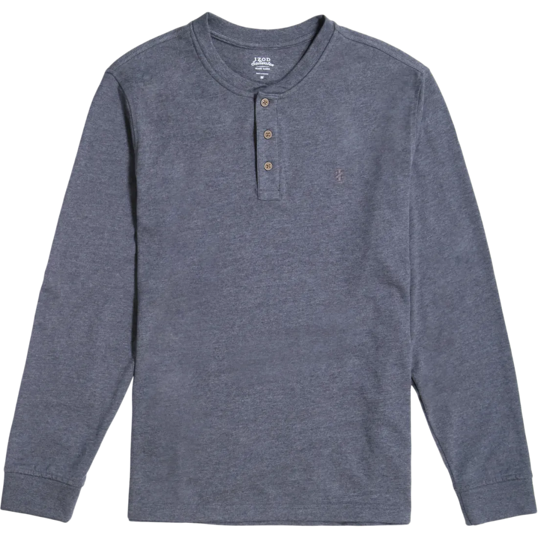 IZOD Mens Saltwater Long Sleeve Henley Shirt