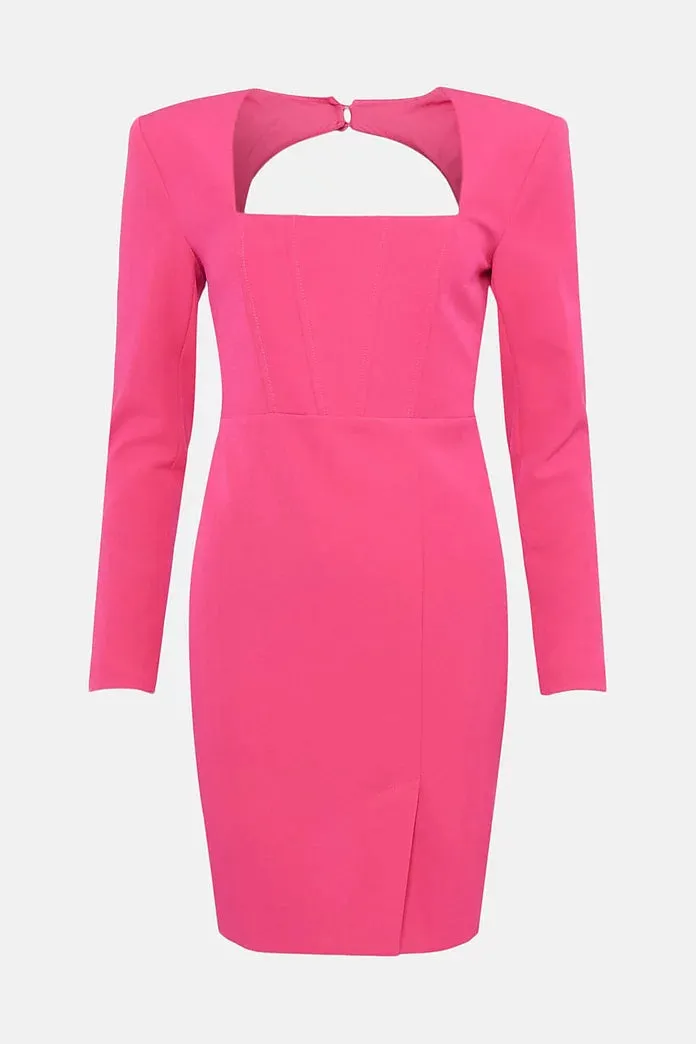 Karen Millen Corset Waist Open Back Mini Dress