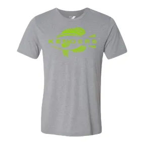 KENDERS GRAPHIC T-SHIRT GRAY/HI VIZ GREEN