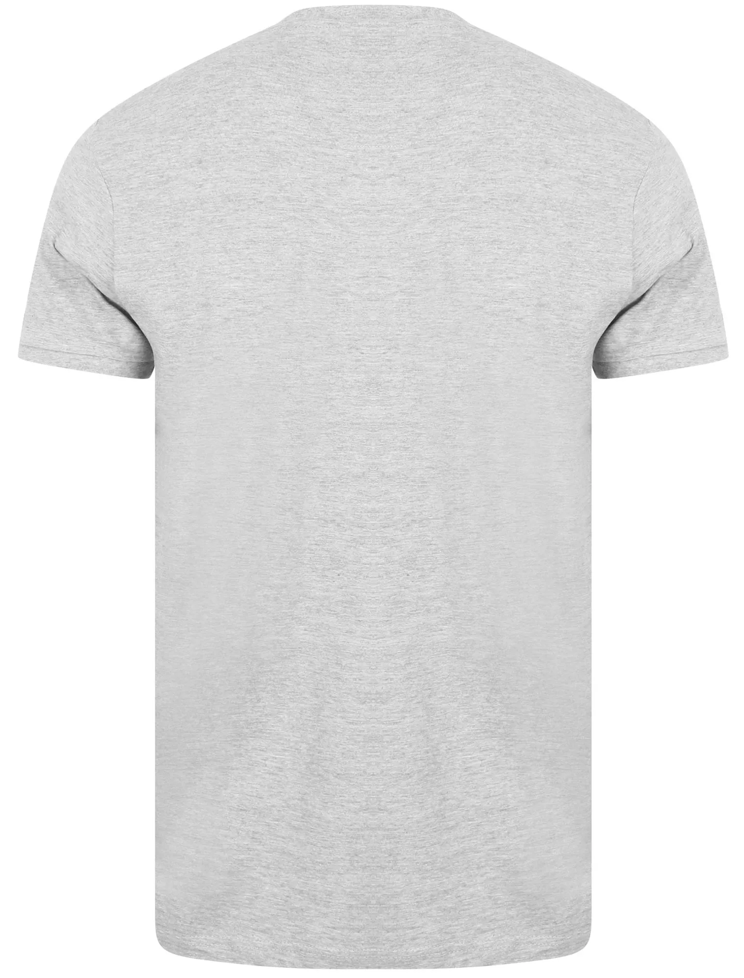 Kingshold Cotton Jersey Henley T-Shirt in Light Grey Marl - Le Shark