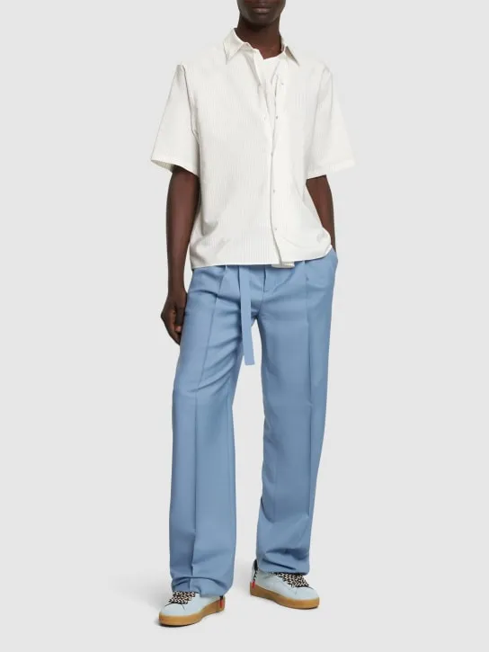 Lanvin   Striped silk &amp; cotton shirt 