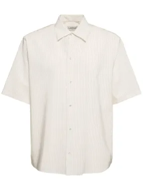 Lanvin   Striped silk &amp; cotton shirt 