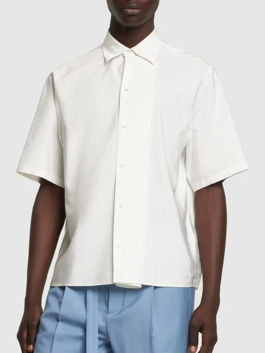 Lanvin   Striped silk &amp; cotton shirt 