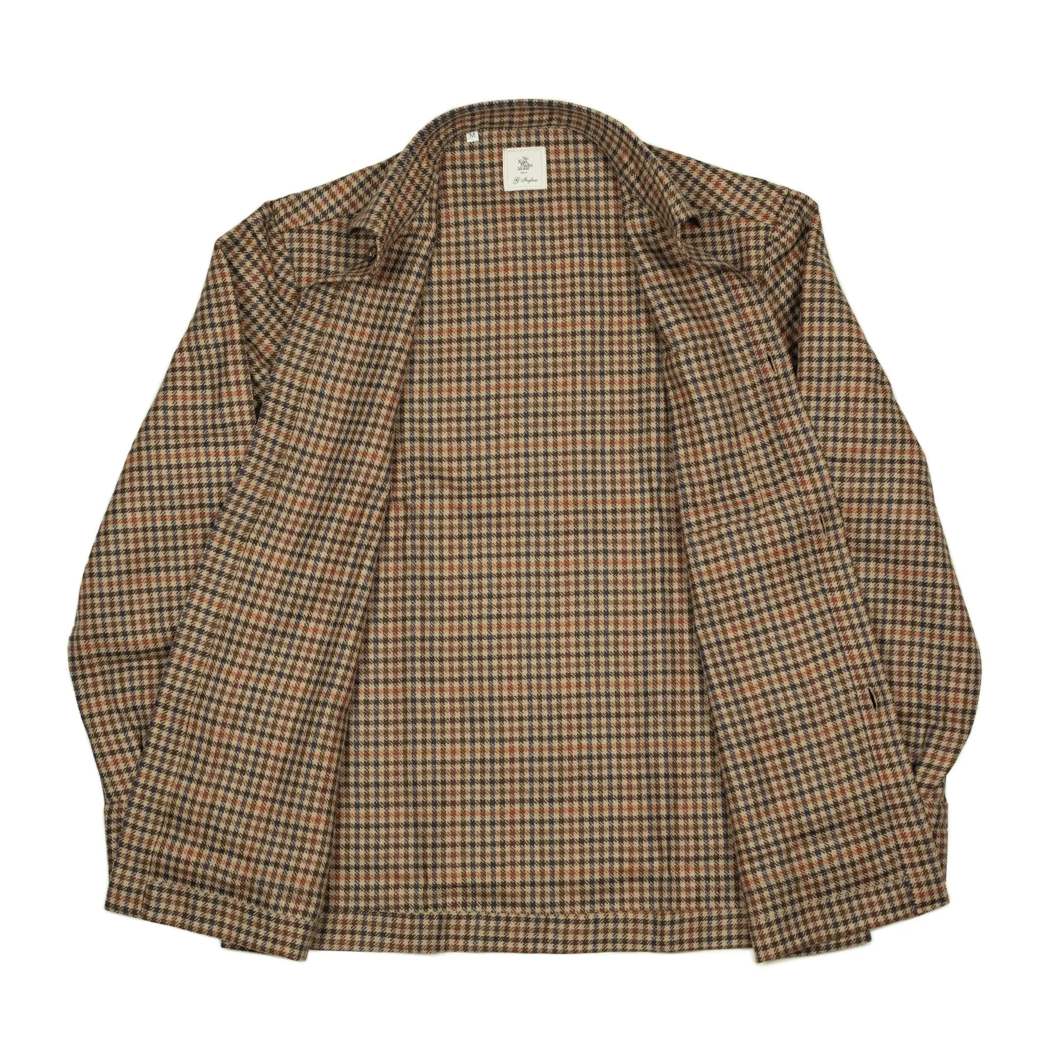 Lavoro chore jacket in brown & rust gun check wool (restock)