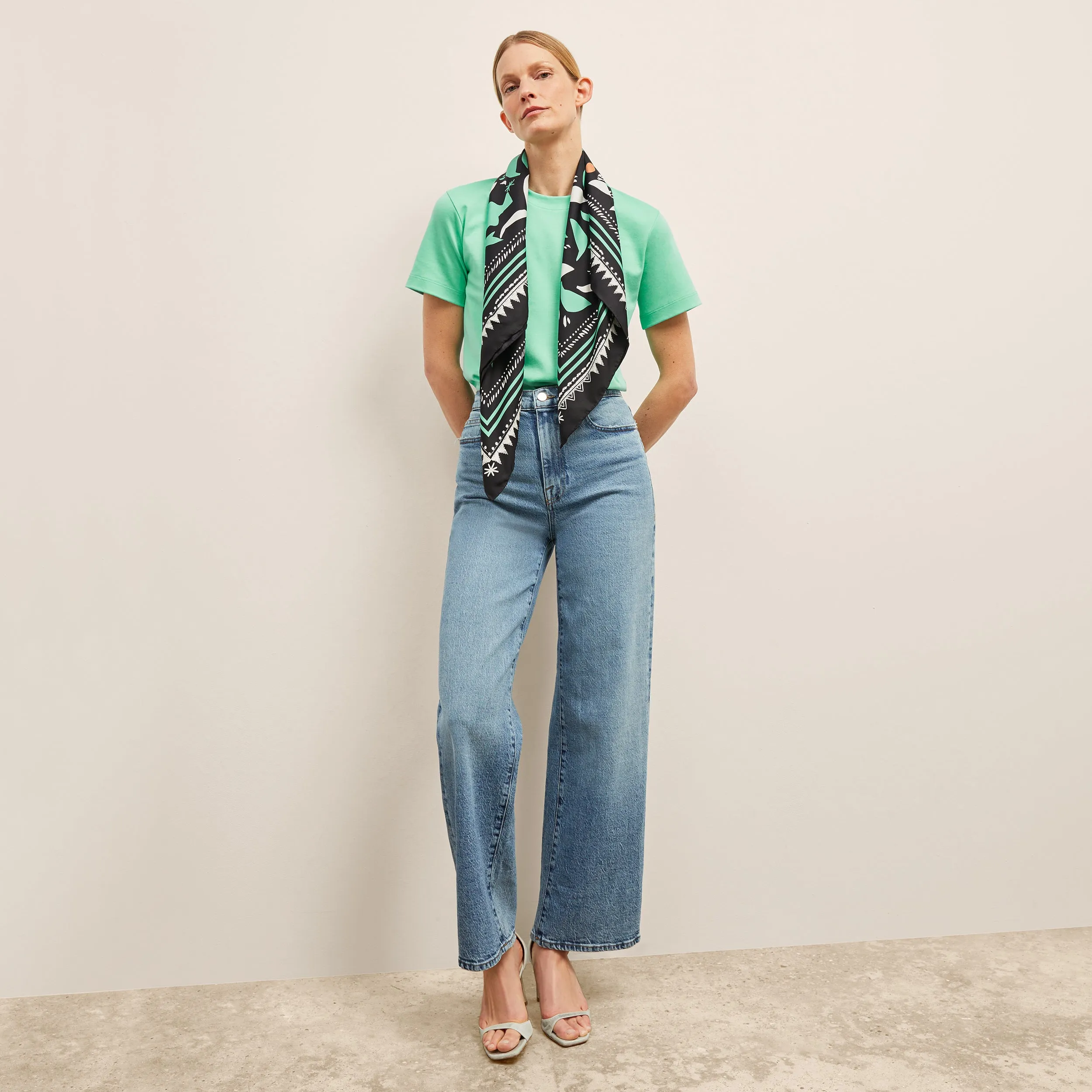 Leslie T-Shirt - Organic Pima Cotton :: Seafoam