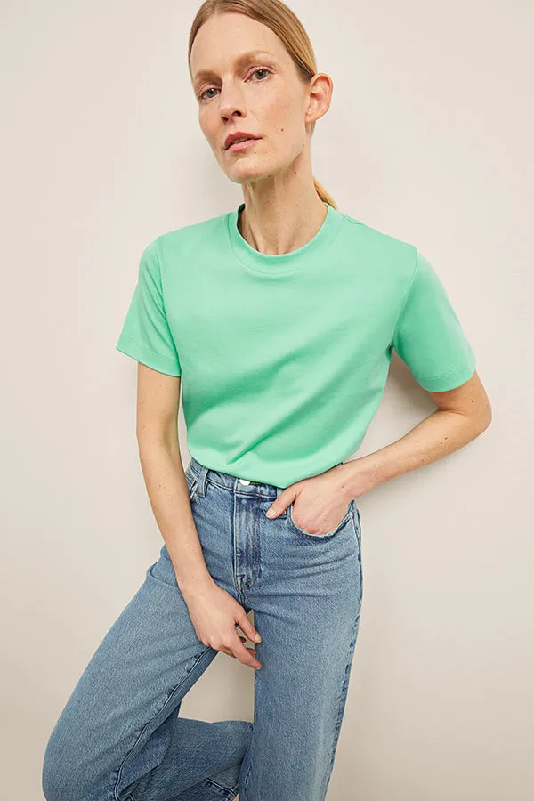 Leslie T-Shirt - Organic Pima Cotton :: Seafoam