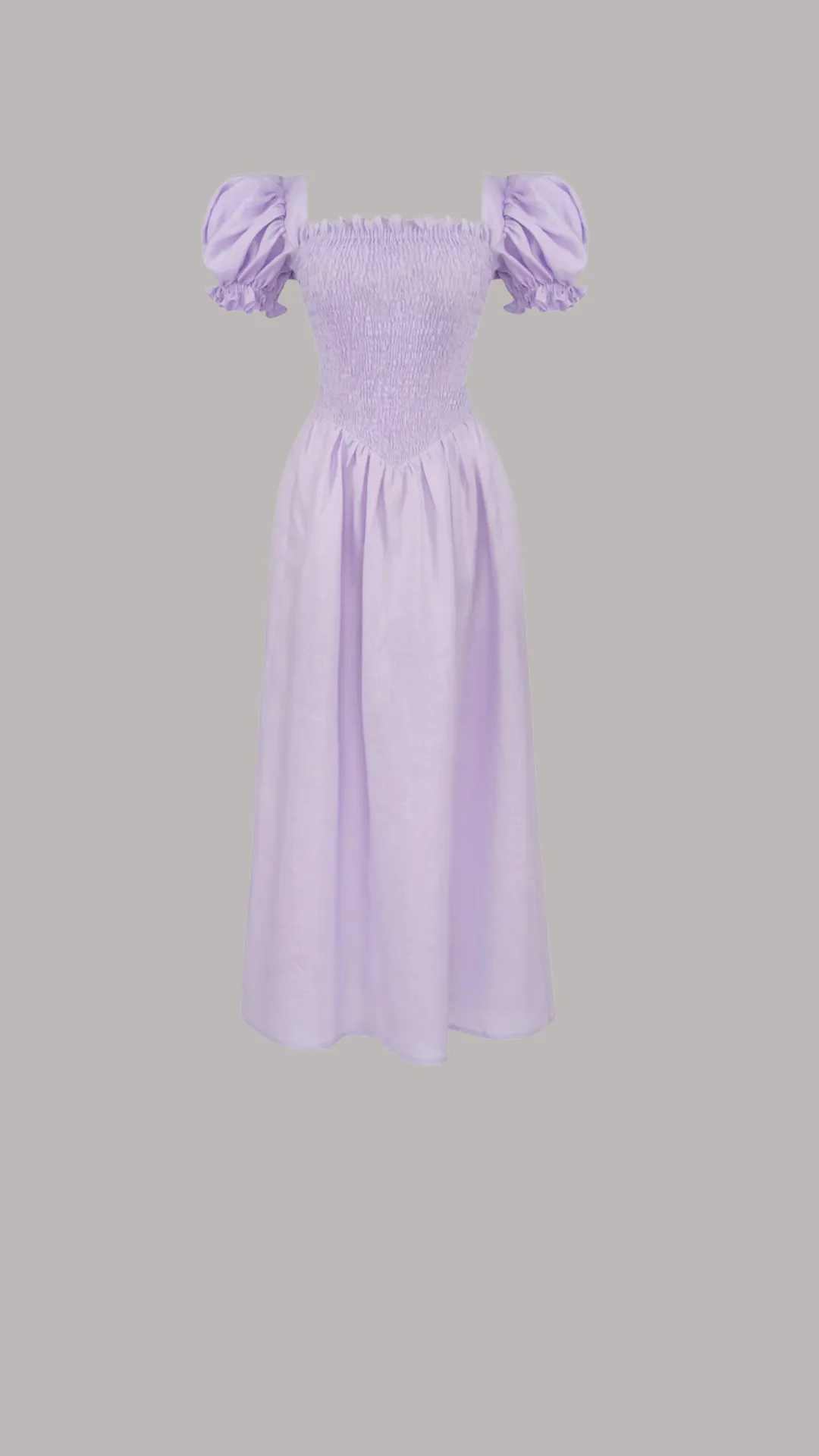 Lilac Linen Dress