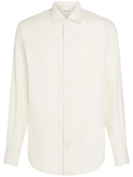 Loro Piana   Andrè long sleeve silk shirt 