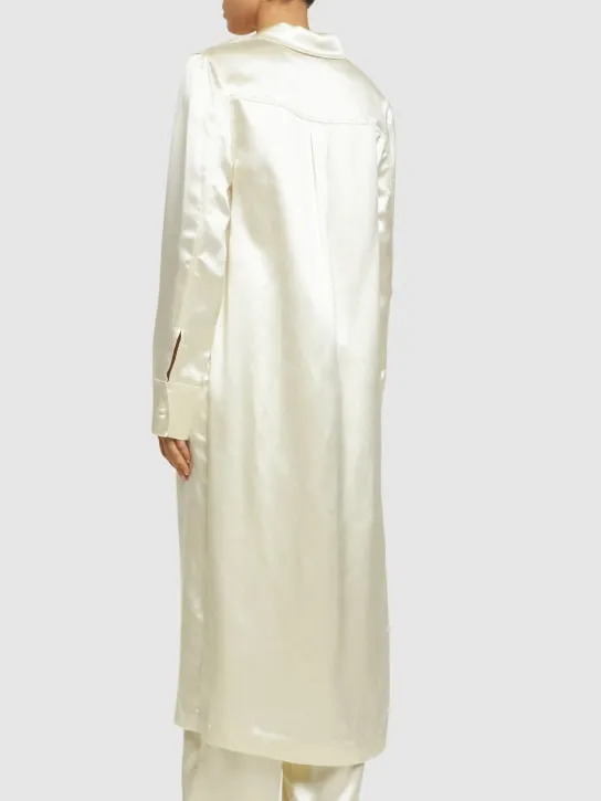 Loulou Studio   Oyat silk blend long shirt 
