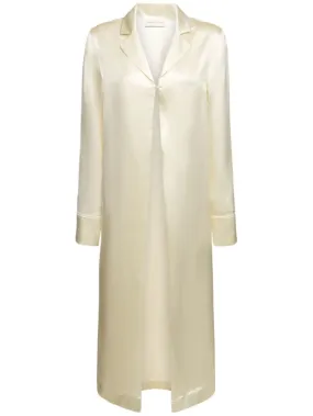 Loulou Studio   Oyat silk blend long shirt 
