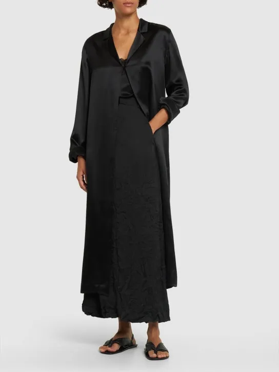 Loulou Studio   Oyat silk blend long shirt 