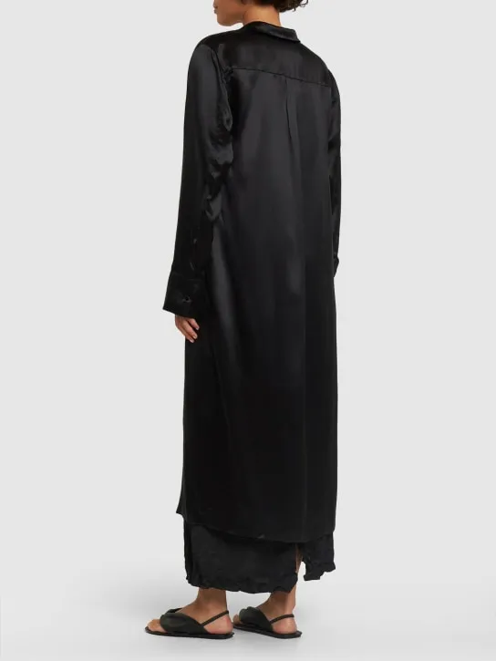 Loulou Studio   Oyat silk blend long shirt 