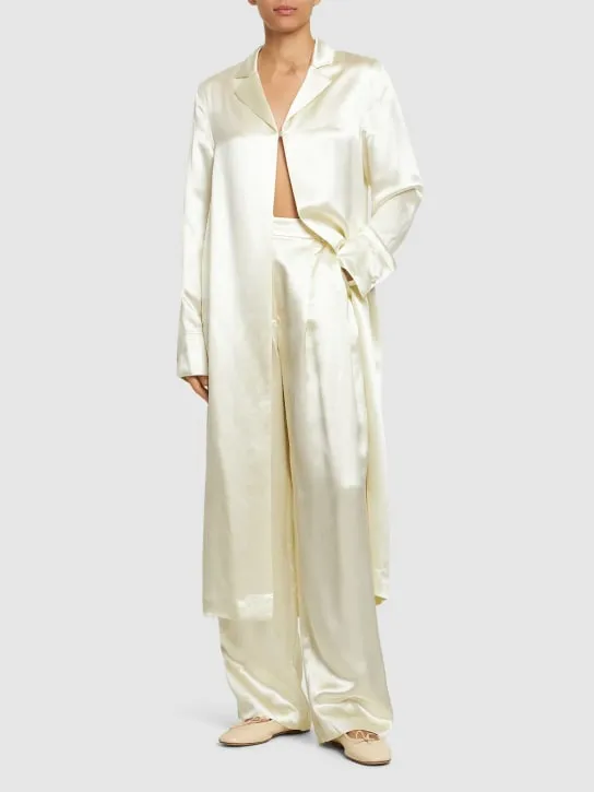 Loulou Studio   Oyat silk blend long shirt 