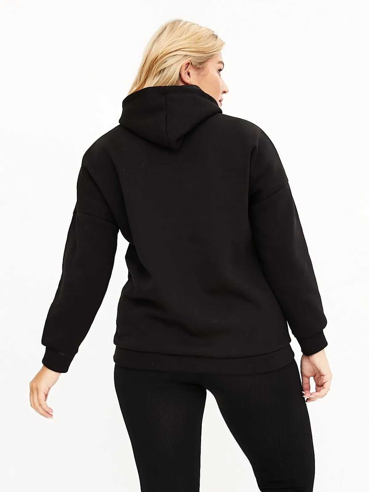 Love Lyric Hoodie / Black & Pink