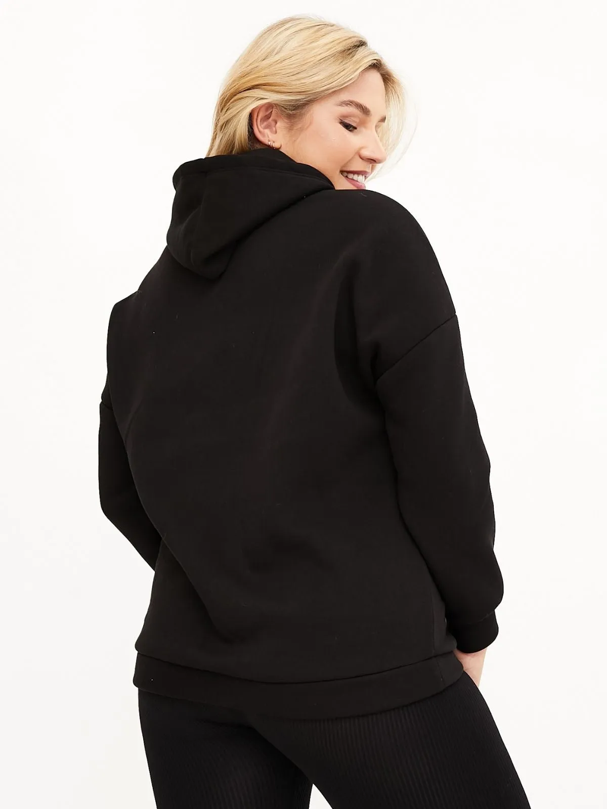 Love Lyric Hoodie / Black & Pink