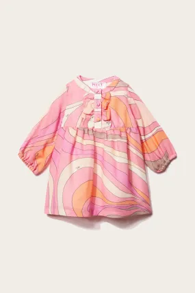 Marmo-Print Wool Dress