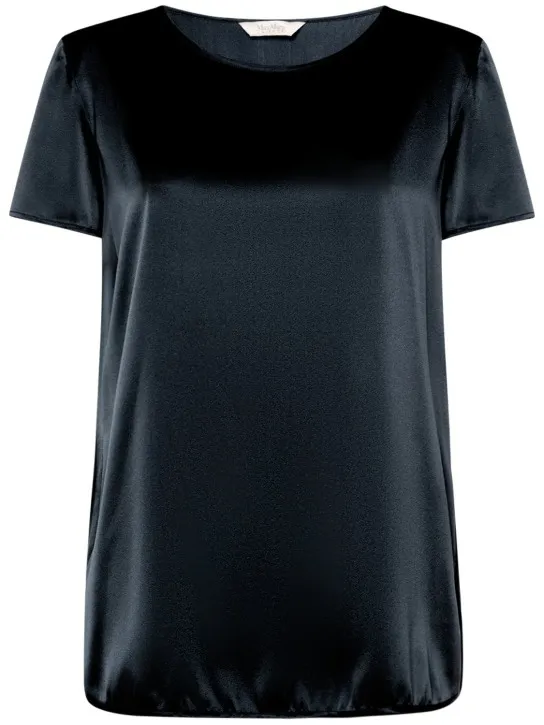 Max Mara   Cortona silk satin t-shirt top 