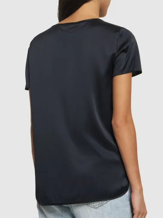 Max Mara   Cortona silk satin t-shirt top 