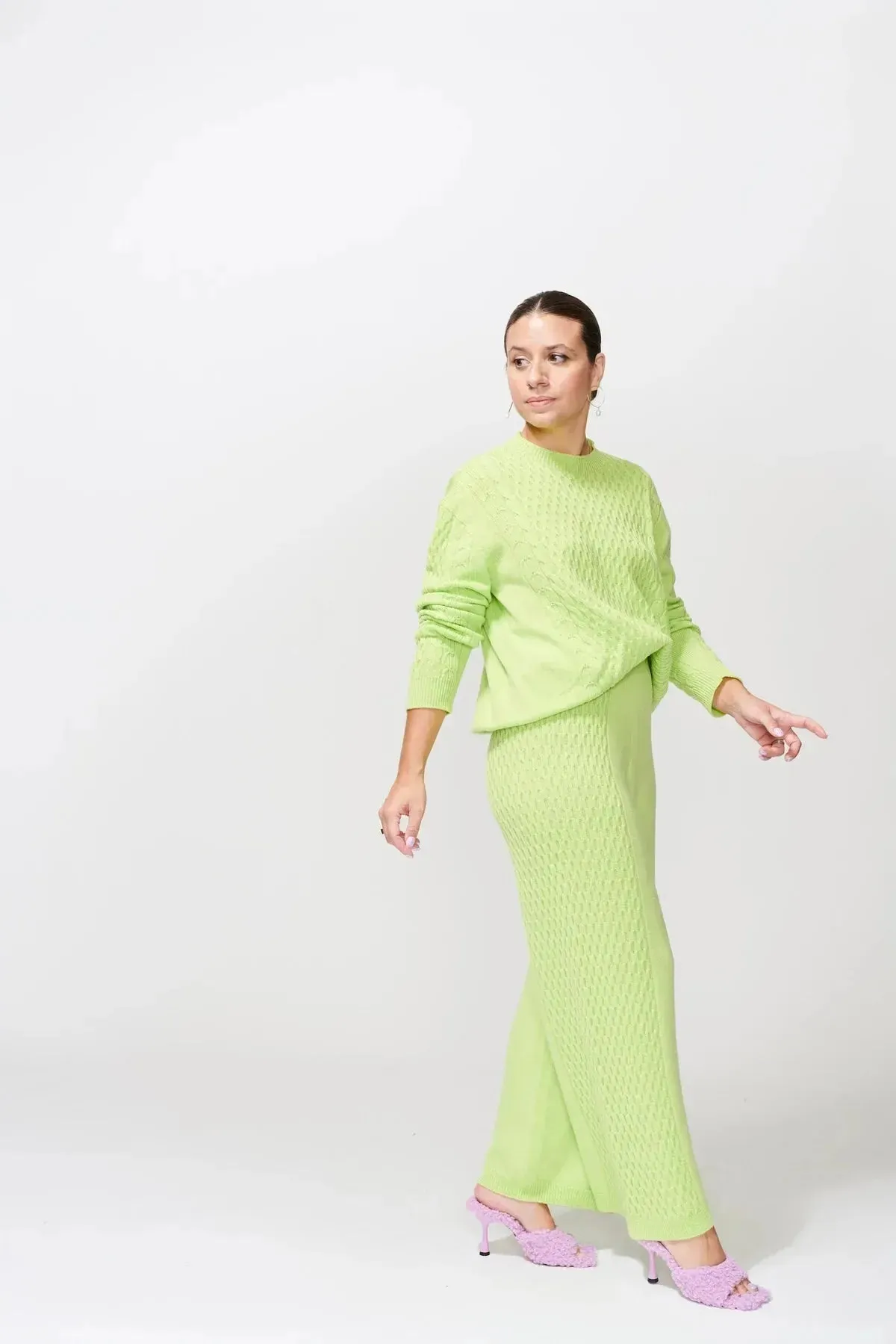 McIntyre Bella Sweater in Sharp Green - Final Sale