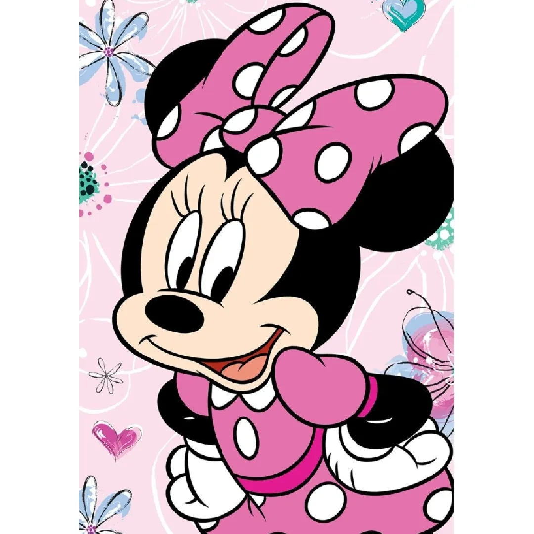 MINNIE MOUSE Blanket - Flowers